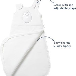 Nested Bean Zen Sack , winter, Tog 2.5  in white (0-6 months)
